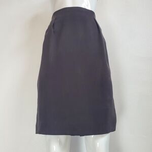 Vintage 90s Jones New York Gray Silk Skirt